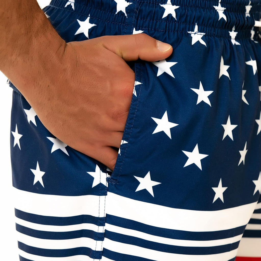 Big and Tall Mens Swim Trunks, 9" Mens Designer Bathing Suit Boardshorts