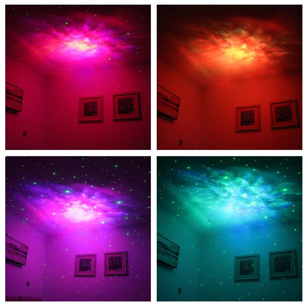Astronaut Galaxy Stars Projector Night Light LED Spaceman Starry Sky Nightlights